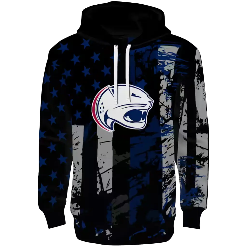 personalized south alabama jaguars distressed flag blue black hoodie best selling personalized south alabama jaguars distressed flag blue black hoodie best selling
