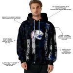 personalized south alabama jaguars distressed flag blue black hoodie best selling