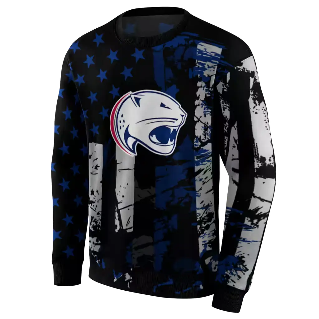 personalized south alabama jaguars distressed flag blue black hoodie new arrival personalized south alabama jaguars distressed flag blue black hoodie new arrival