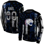 personalized south alabama jaguars distressed flag blue black hoodie best selling