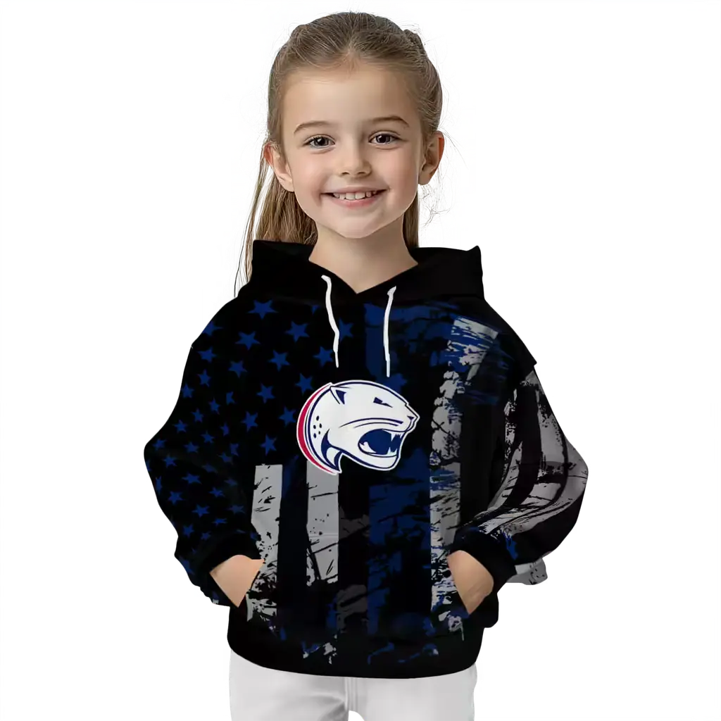 personalized south alabama jaguars distressed flag blue black hoodie top rated personalized south alabama jaguars distressed flag blue black hoodie top rated