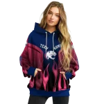 personalized south alabama jaguars flame design blue hoodie best selling