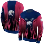 personalized south alabama jaguars flame design blue hoodie best selling