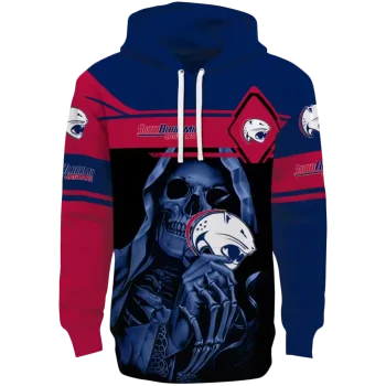 personalized south alabama jaguars grim reaper blue black hoodie best selling