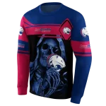 personalized south alabama jaguars grim reaper blue black hoodie best selling