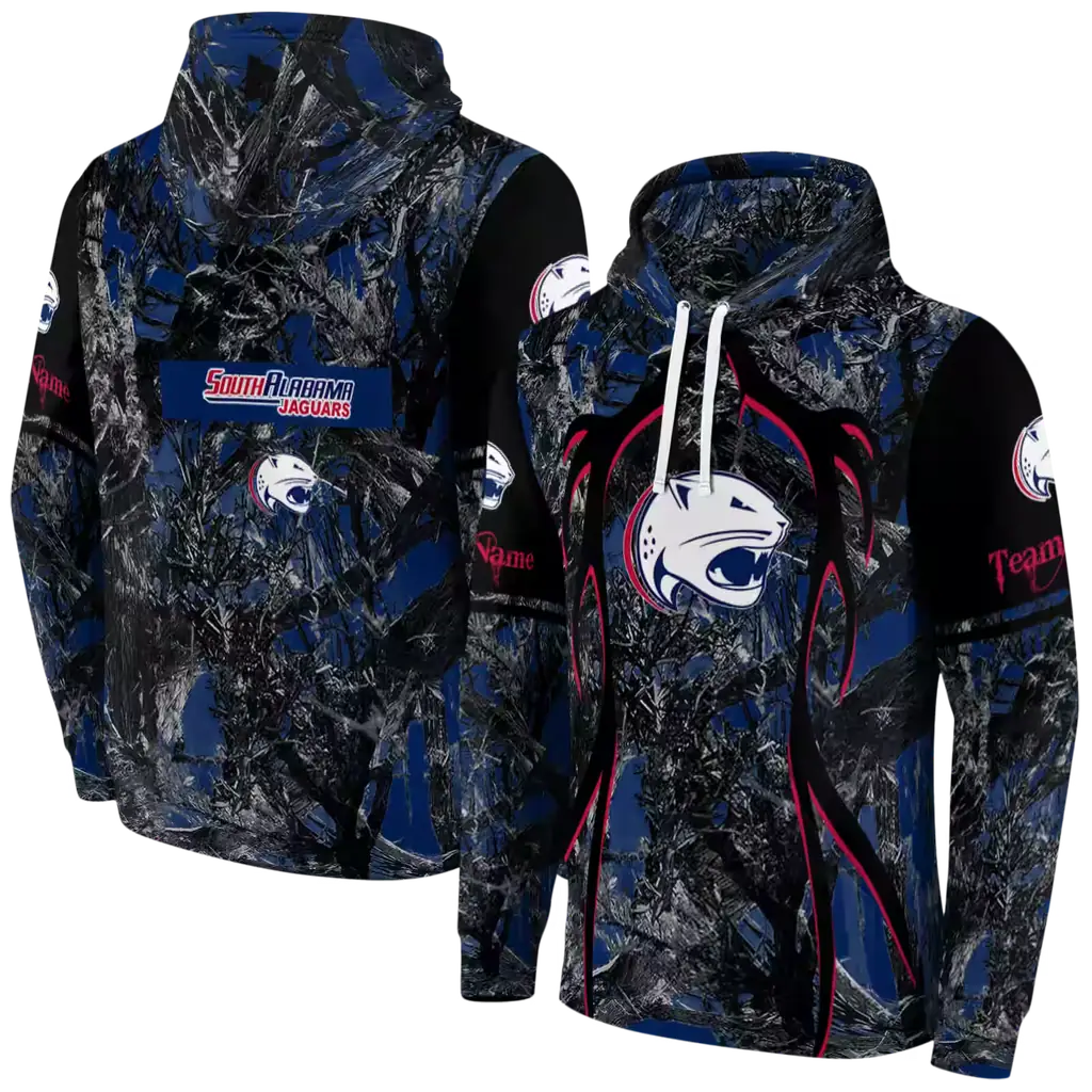 personalized south alabama jaguars hunting theme blue black hoodie fashion forward personalized south alabama jaguars hunting theme blue black hoodie fashion forward