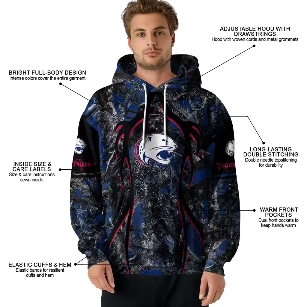 personalized south alabama jaguars hunting theme blue black hoodie latest model personalized south alabama jaguars hunting theme blue black hoodie latest model