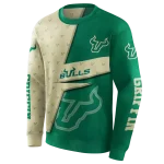 personalized south florida bulls abstract shape green hoodie best selling