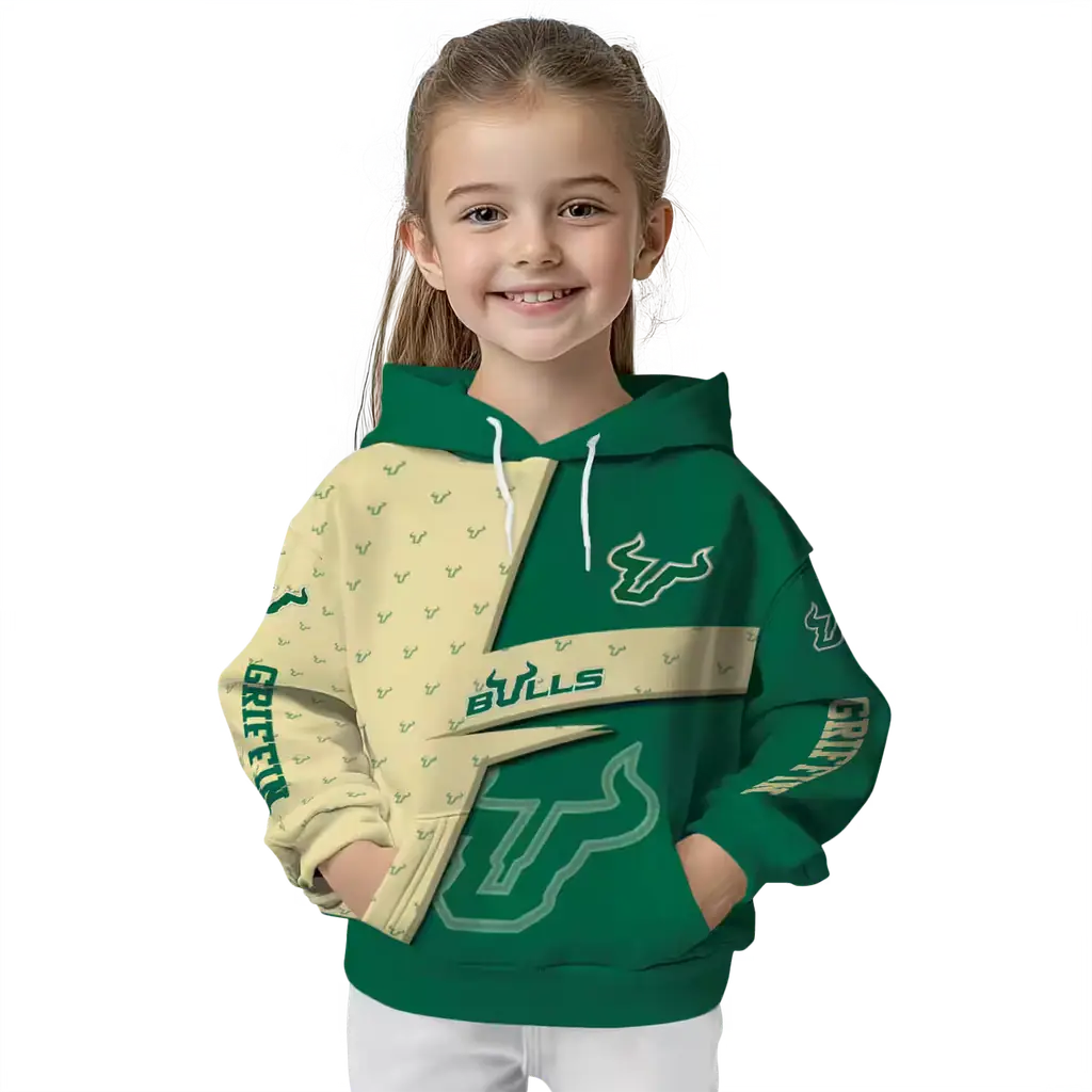 personalized south florida bulls abstract shape green hoodie top rated personalized south florida bulls abstract shape green hoodie top rated