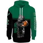 personalized south florida bulls baby groot green black hoodie best selling