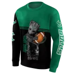personalized south florida bulls baby groot green black hoodie best selling