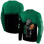 personalized south florida bulls baby groot green black hoodie best selling