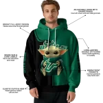 personalized south florida bulls baby yoda green black hoodie best selling