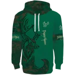 personalized south florida bulls deer silhouette green hoodie best selling
