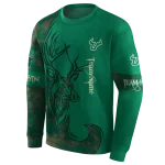 personalized south florida bulls deer silhouette green hoodie best selling