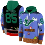 personalized south florida bulls mario blue black hoodie best selling
