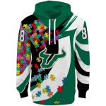 personalized south florida bulls puzzle pieces green hoodie best selling