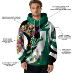 personalized south florida bulls puzzle pieces green hoodie best selling