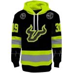 personalized south florida bulls safety motif black neon green hoodie best selling