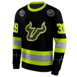 personalized south florida bulls safety motif black neon green hoodie best selling