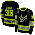 personalized south florida bulls safety motif black neon green hoodie best selling