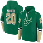 personalized south florida bulls striped sleeves green hoodie best selling