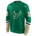 personalized south florida bulls striped sleeves green hoodie best selling