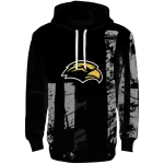 personalized southern miss golden eagles distressed flag black hoodie best selling