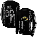 personalized southern miss golden eagles distressed flag black hoodie best selling