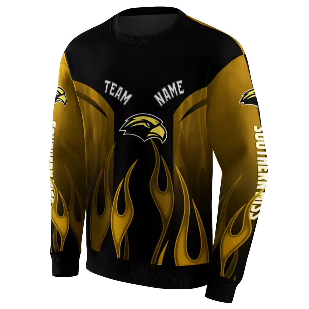 personalized southern miss golden eagles flame design black hoodie new arrival personalized southern miss golden eagles flame design black hoodie new arrival