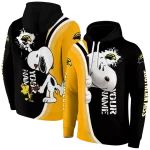 personalized southern miss golden eagles peeking snoopy black hoodie best selling