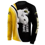 personalized southern miss golden eagles peeking snoopy black hoodie best selling