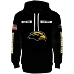 personalized southern miss golden eagles punisher skull black hoodie best selling