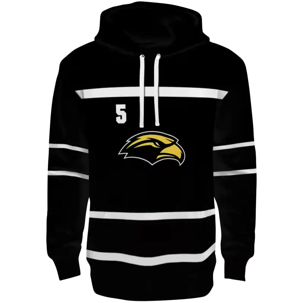 personalized southern miss golden eagles striped pattern black hoodie best selling personalized southern miss golden eagles striped pattern black hoodie best selling