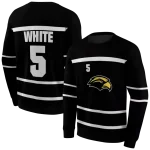 personalized southern miss golden eagles striped pattern black hoodie best selling