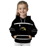 personalized southern miss golden eagles striped pattern black hoodie best selling