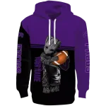 personalized tcu horned frogs baby groot purple black hoodie best selling