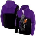 personalized tcu horned frogs baby groot purple black hoodie best selling