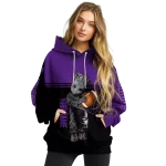 personalized tcu horned frogs baby groot purple black hoodie best selling