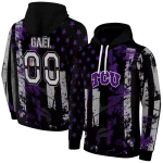 personalized tcu horned frogs distressed flag purple black hoodie best selling