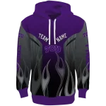 personalized tcu horned frogs flame design purple hoodie best selling