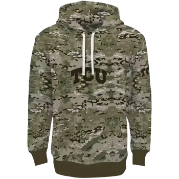personalized tcu horned frogs military style hoodie best selling