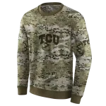 personalized tcu horned frogs military style hoodie best selling