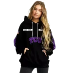 personalized tcu horned frogs punisher skull black hoodie best selling