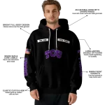 personalized tcu horned frogs punisher skull black hoodie best selling