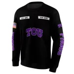 personalized tcu horned frogs punisher skull black hoodie best selling