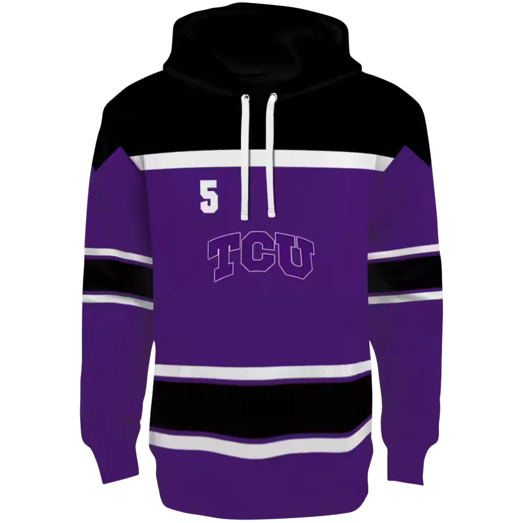 personalized tcu horned frogs striped pattern purple hoodie best selling personalized tcu horned frogs striped pattern purple hoodie best selling