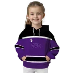 personalized tcu horned frogs striped pattern purple hoodie best selling