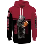 personalized temple owls baby groot red black hoodie best selling