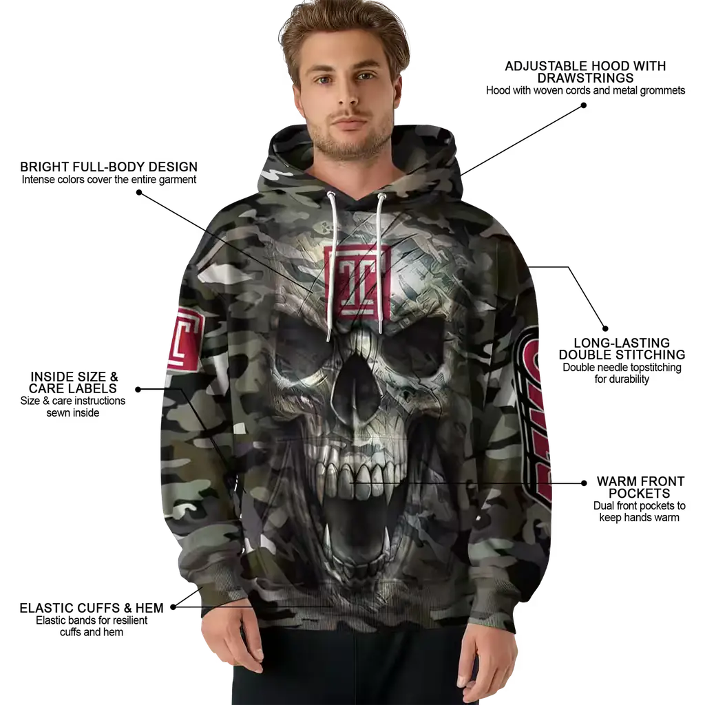 personalized temple owls camo skull hoodie latest model personalized temple owls camo skull hoodie latest model